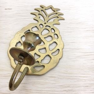 Vintage Flat Pineapple Wall Candle Sconce